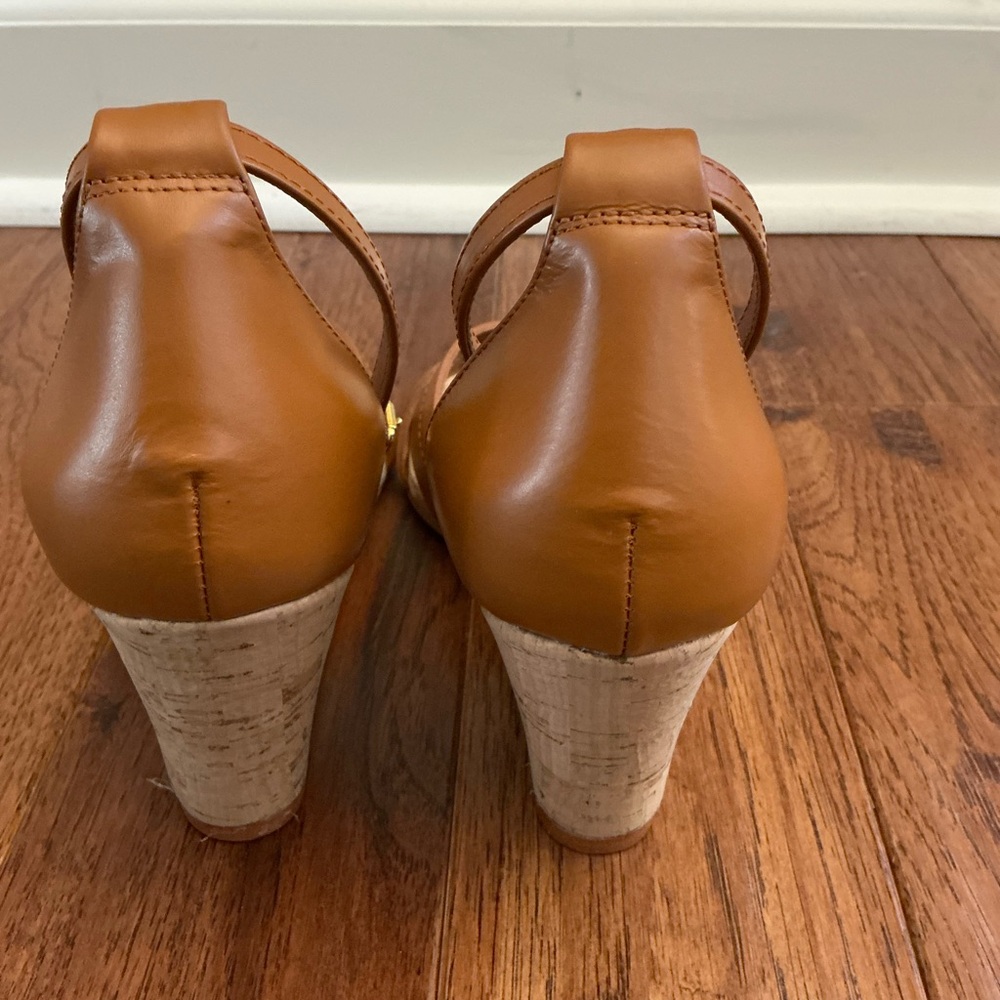 J. McLaughlin Brown Wedge Sandal, size 9, NWOT - Picture 5 of 9